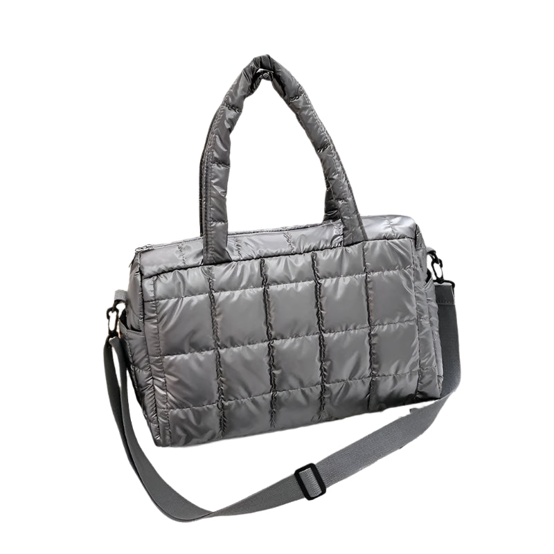 Big Capacity Waterproof Nylon Shoulder Travel Bag grey