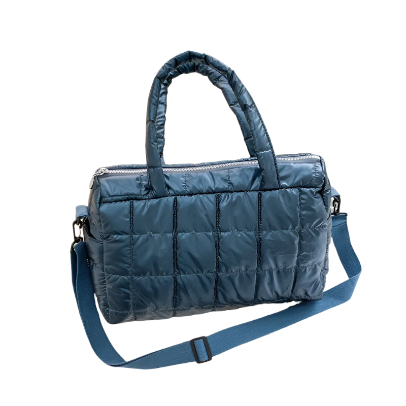 Big Capacity Waterproof Nylon Shoulder Travel Bag blue 