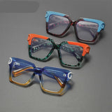 Collection of Big Frame Anti-Blue Light Myopia Eyeglasses