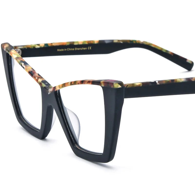 Big Frame Colorful Optical Eyewear black
