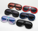 Collection of Big Frame Rivet One Piece Sunglasses