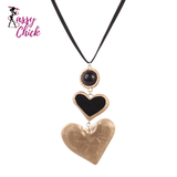 Big Love Heart Collar Choker Necklaces Sassy Chick Logo