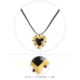 Details of Big Love Heart Collar Choker Necklaces