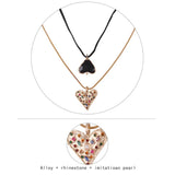 Details of Big Love Heart Collar Choker Necklaces