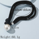 Big Pearl Statement Pendant Necklace size