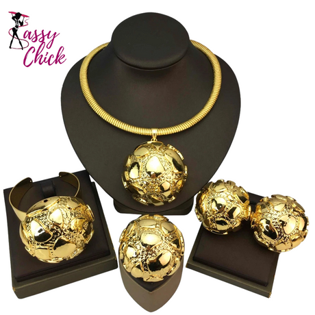 Big Pendant Light Weight Bold Jewelry Sets Sassy Chick Logo