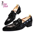 Black Brown Loafers For Men Sassy Chick Logo