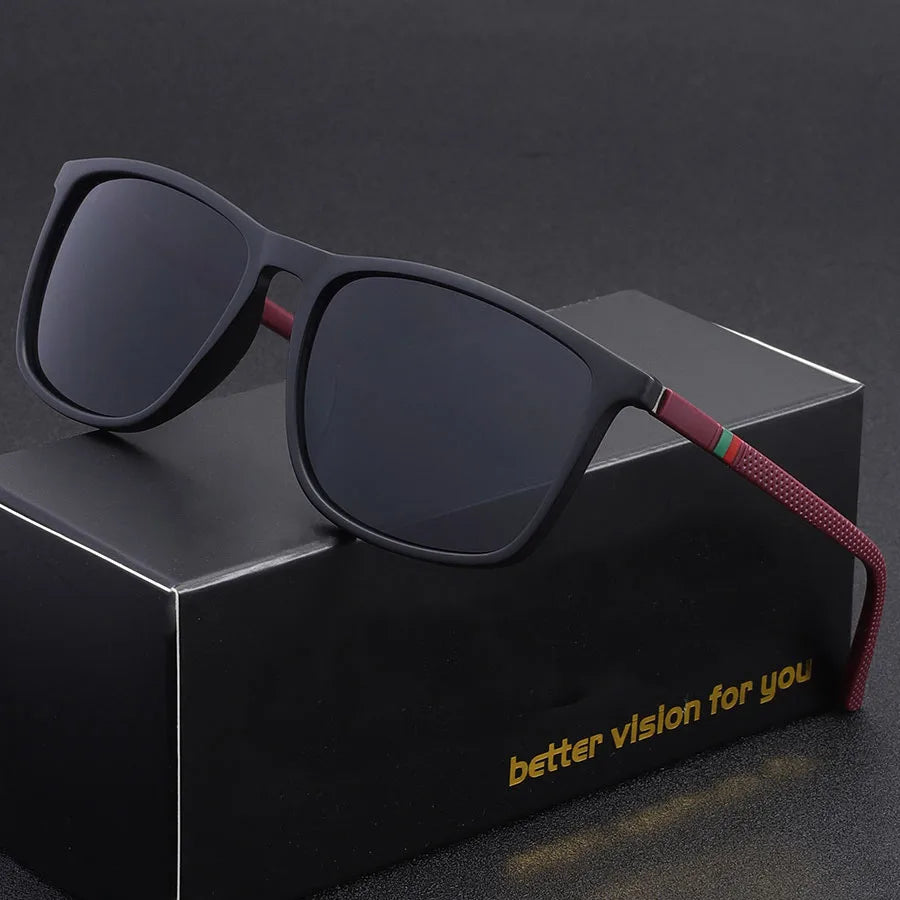 Black Black Classic Square Men's Sunglasses