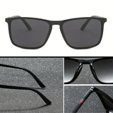 Black Classic Square Men's Sunglasses