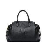 Black Commuter Crocodile Pattern Women's Bag