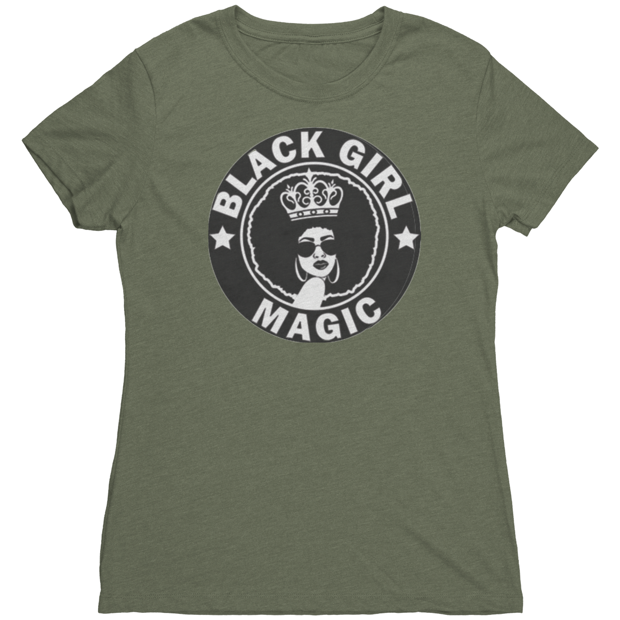 Black_Girl_Magic_Shirt_Military_Green_Mockup.png