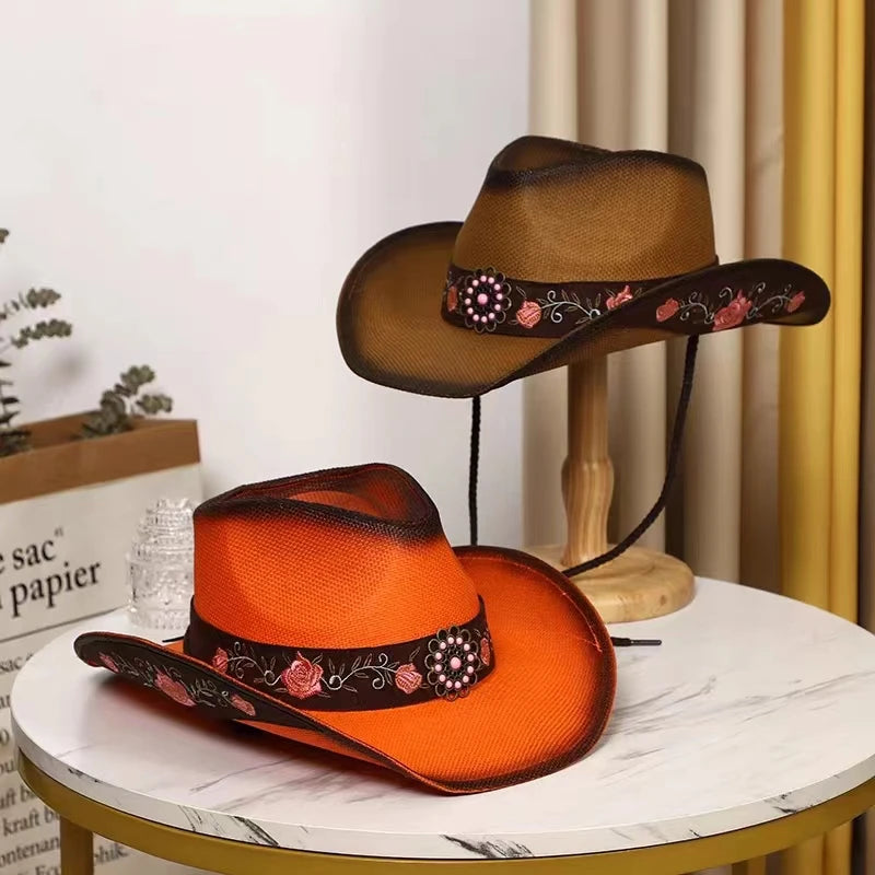 Collection of cowboy straw hat