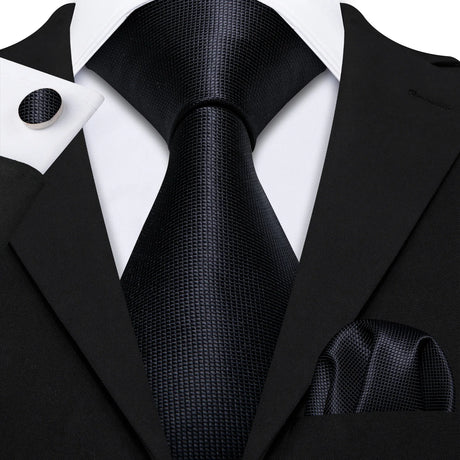 black necktie set