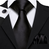 black necktie set
