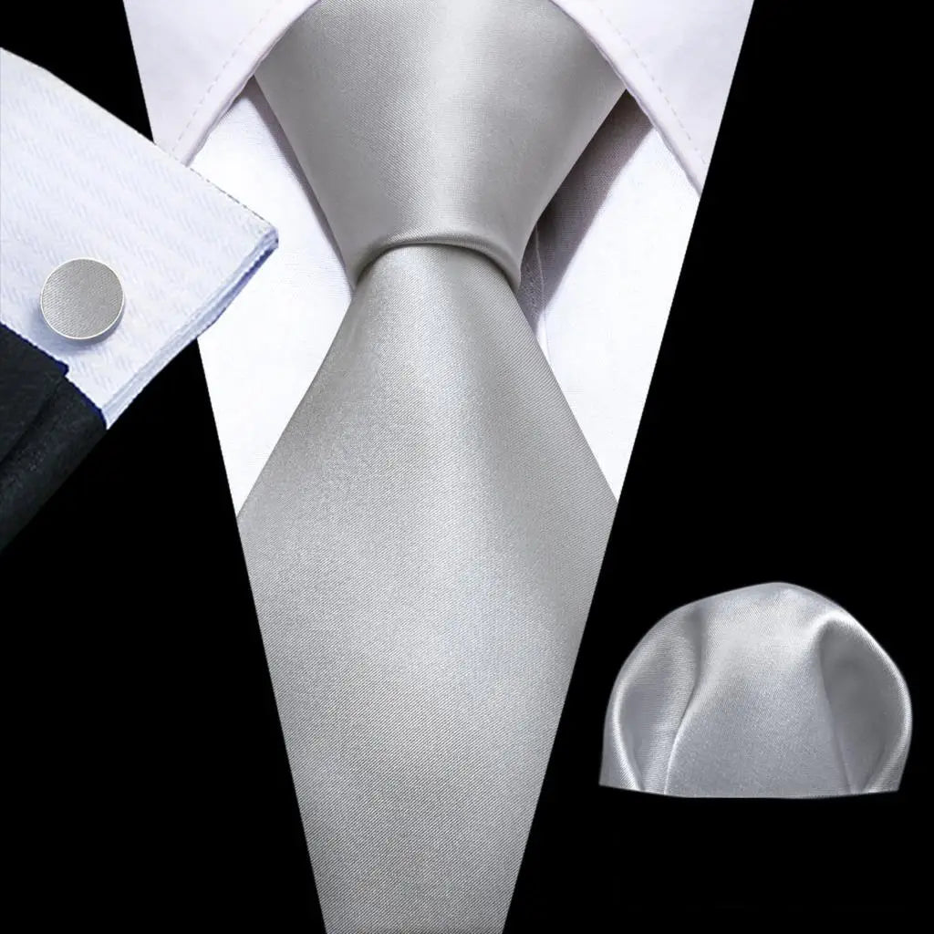 white necktie set