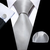 white necktie set