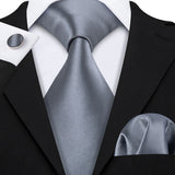 gray necktie set