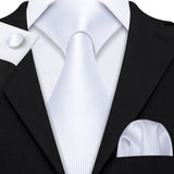 white necktie set