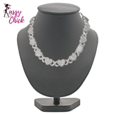 Bling 15mm White Gold Plated Jewelry Sassy Chick Logo