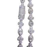 Bling  Brass 5A Eye Chain Gold-Plated Cubic Zirconia Bracelet