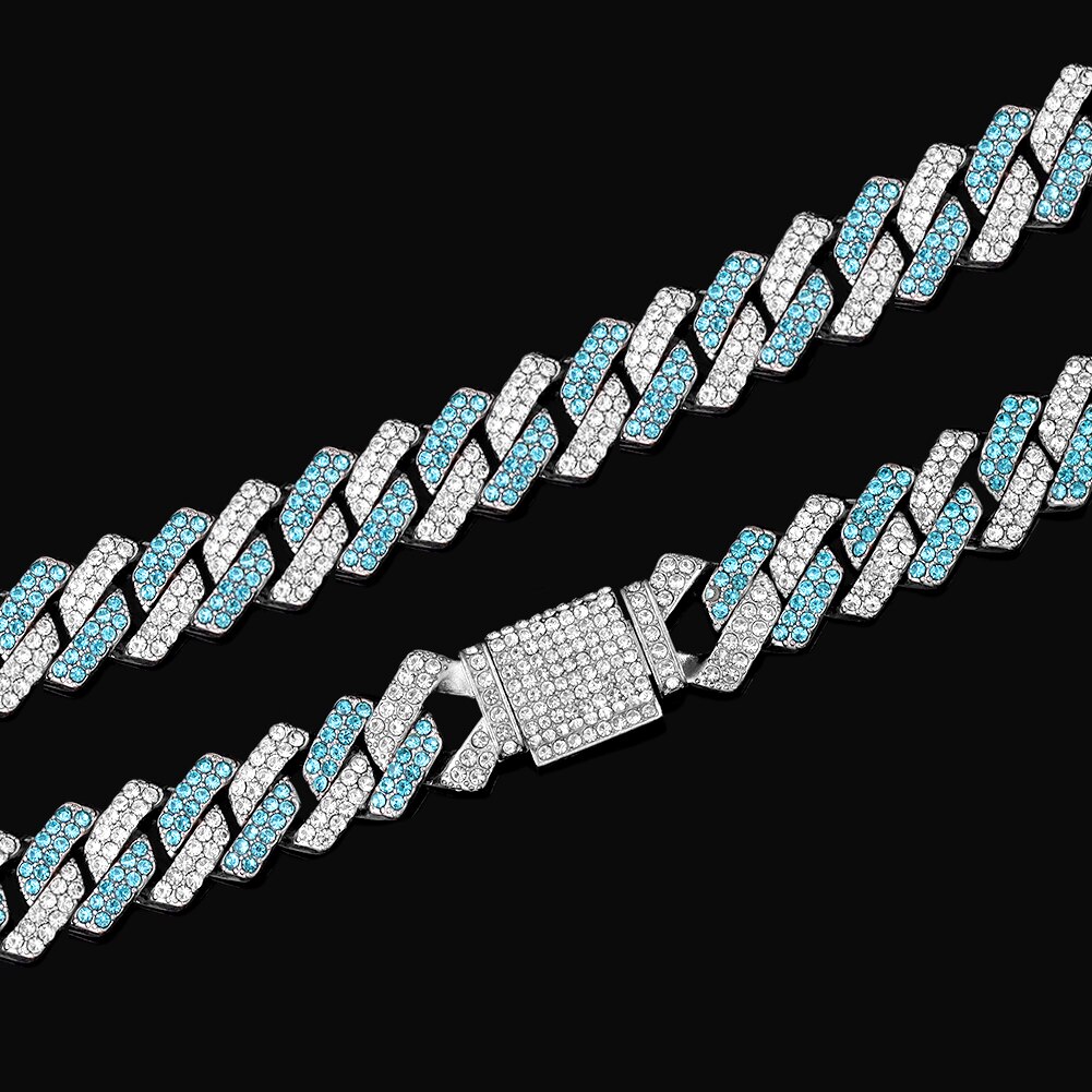 Bling Cuban Necklace And Bracelet