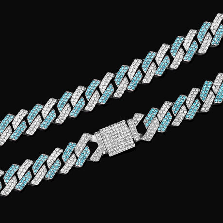 Bling Cuban Necklace And Bracelet