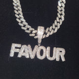 Gold Bling Custom Name Cuban Necklace