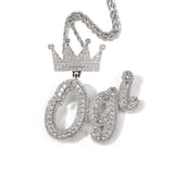 Silver Bling Micro Paved Hip hop Necklace