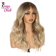 Blonde 6x4 Body Wave Synthetic Heat Resistant Cosplay Wig Sassy Chick Logo