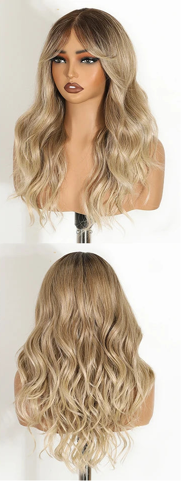 Blonde 6x4 Body Wave Synthetic Heat Resistant Cosplay Wig