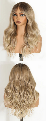 Blonde 6x4 Body Wave Synthetic Heat Resistant Cosplay Wig