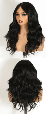 Black 6x4 Body Wave Synthetic Heat Resistant Cosplay Wig