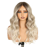 Gray 6x4 Body Wave Synthetic Heat Resistant Cosplay Wig