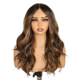 Brown 6x4 Body Wave Synthetic Heat Resistant Cosplay Wig