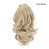 Blonde Natural Hair False Pigtail Ponytail Extensions Hairpiece