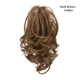 Blonde Natural Hair False Pigtail Ponytail Extensions Hairpiece