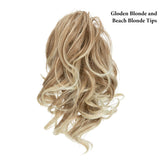 Blonde Natural Hair False Pigtail Ponytail Extensions Hairpiece