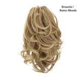 Blonde Natural Hair False Pigtail Ponytail Extensions Hairpiece