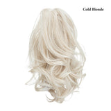 Blonde Natural Hair False Pigtail Ponytail Extensions Hairpiece