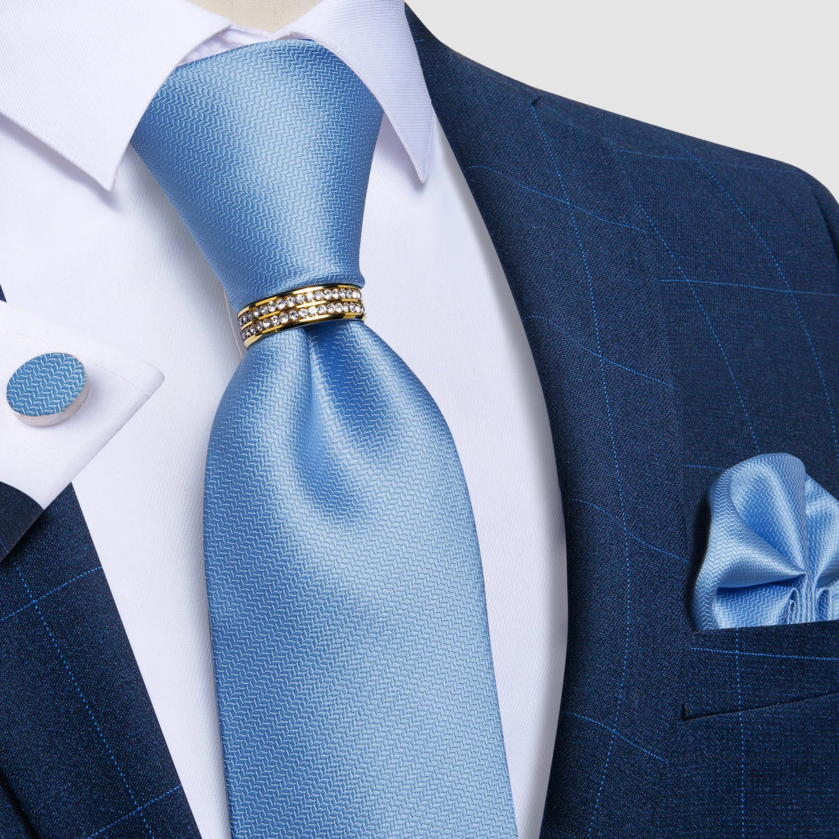 blue tie set