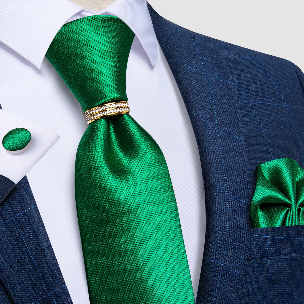 green tie set