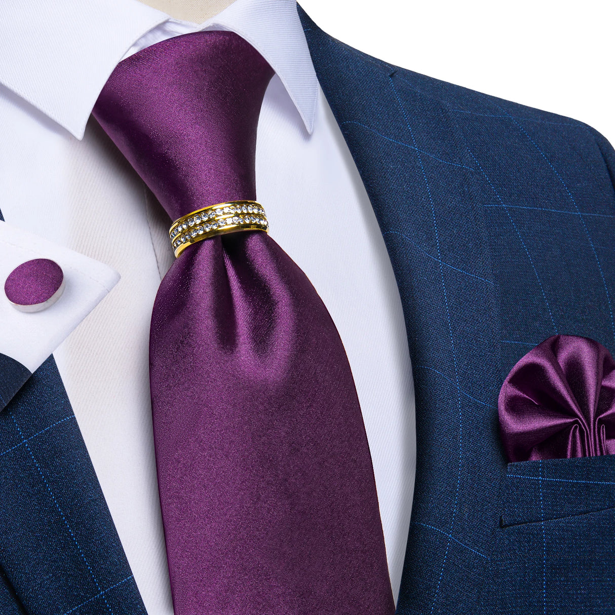 purple tie set