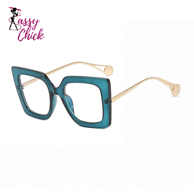 Blue Light Degrees Oversized Reading Glasses Sassy Chick Logo