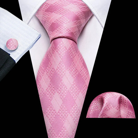 pink necktie set 
