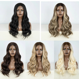 Collection of Body 24 inch Wavy Easy Wear Lace Front Synthetic Wigs