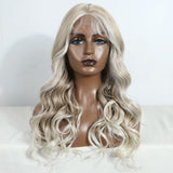 Gray Body 24 inch Wavy Easy Wear Lace Front Synthetic Wigs 