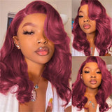 Model Using Body Wave 13X4 Lace Bob 100% Human Hair Wig