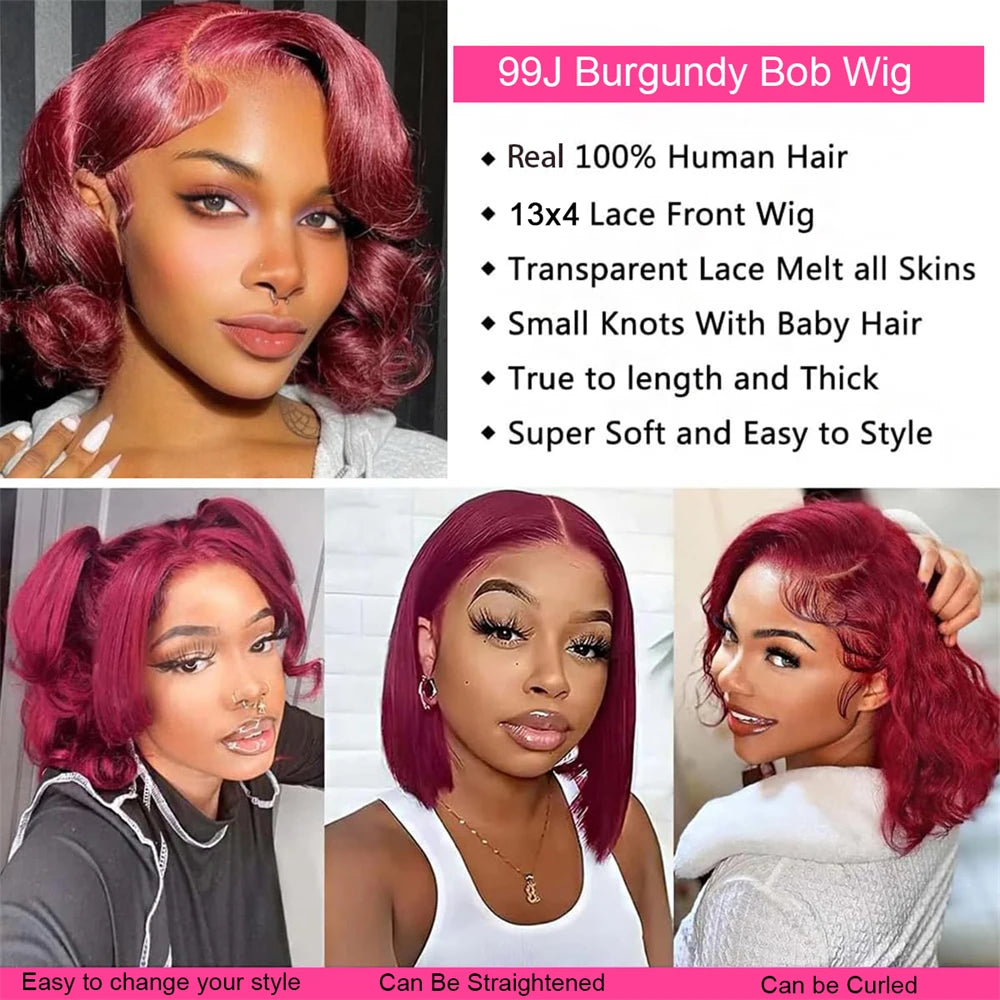 Details of Body Wave 13X4 Lace Bob 100% Human Hair Wig