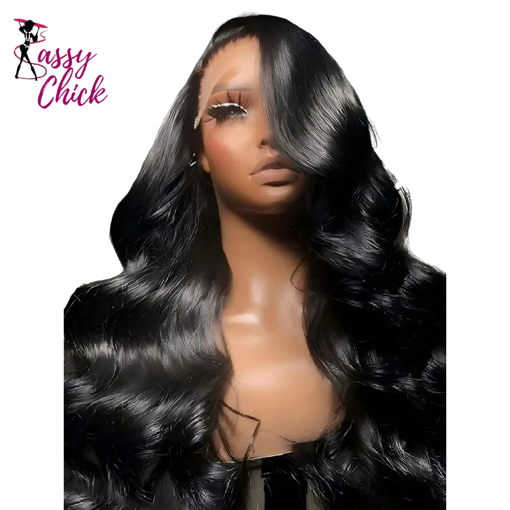 Body Wave 13x6 Hd Lace Frontal Human Hair Wigs Sassy Chick Logo