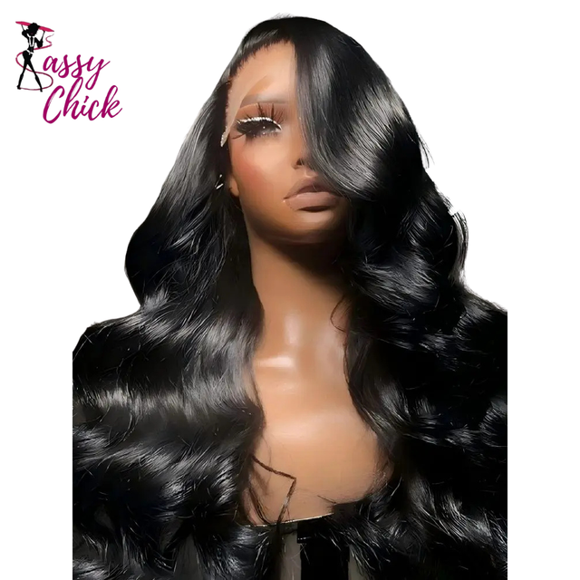 Body Wave 13x6 Hd Lace Frontal Human Hair Wigs Sassy Chick Logo